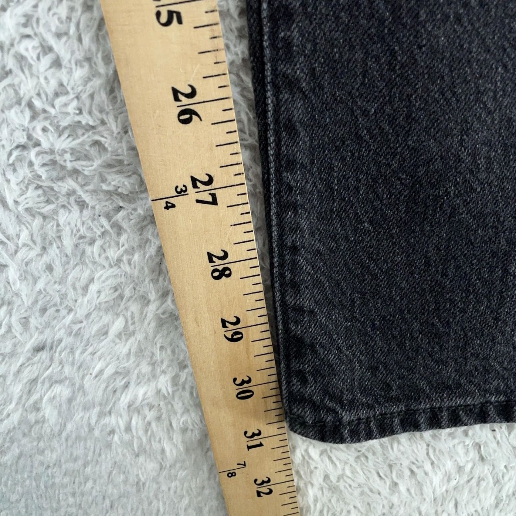 Vintage VINTAGE Universal Thread High Rise 90s Straight Jeans Womens 14R Washed Black 36x31 Mens Womens Size 36" / US 14 / IT 50 - 6 Thumbnail