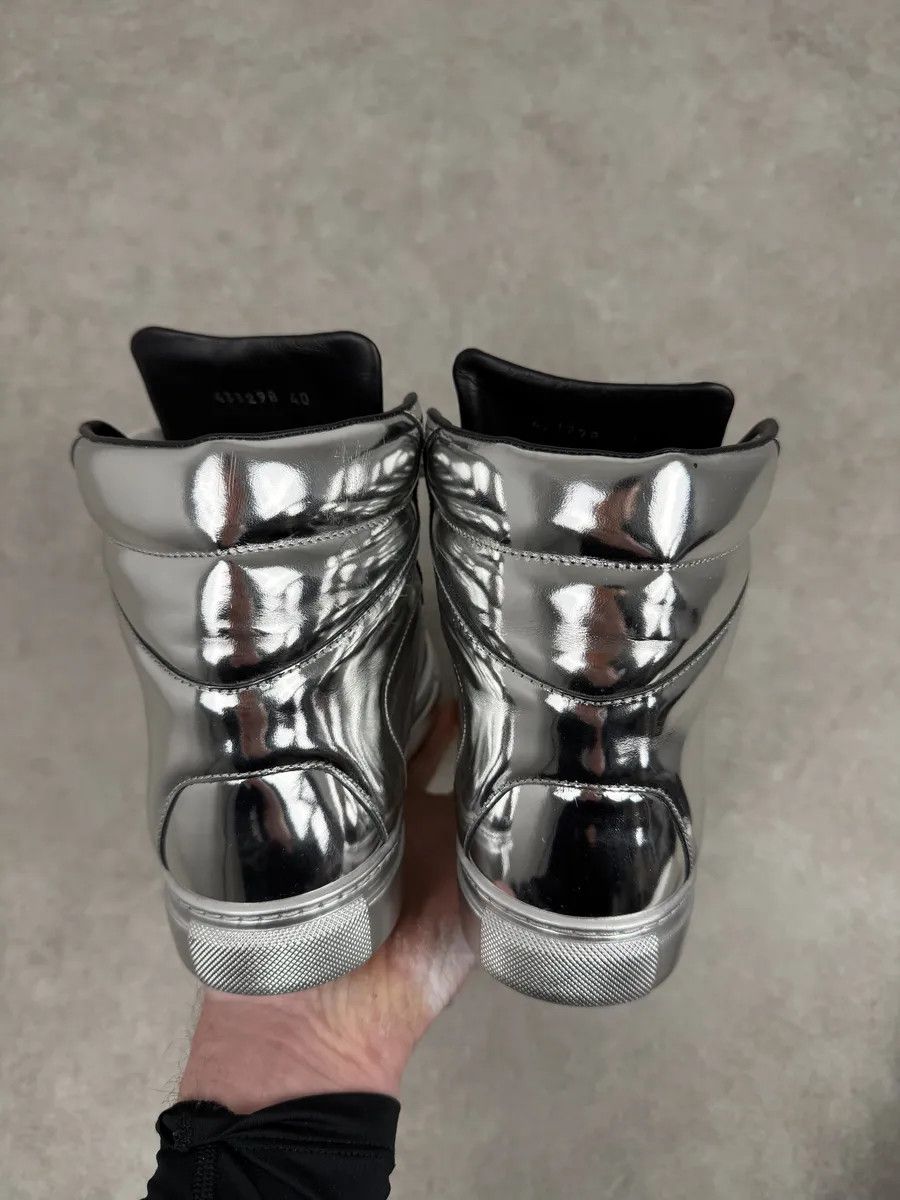 Balenciaga Balenciaga City Patent Grey Silver Mirror High Sneakers Size US 7.5 / EU 40-41 - 5 Thumbnail