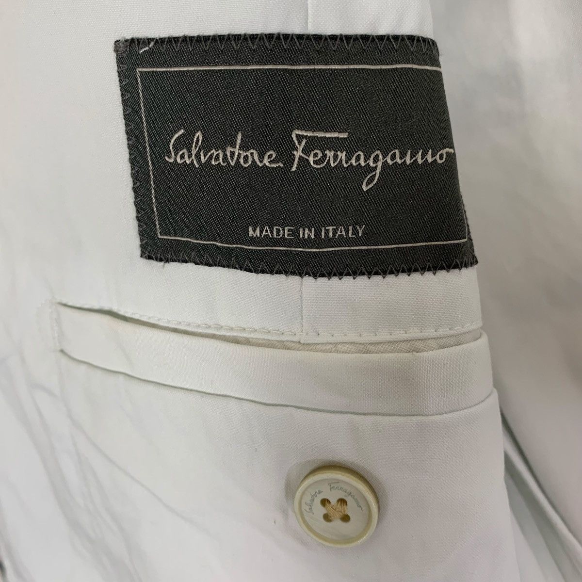 Designer × Salvatore Ferragamo Salvatore Feragamo Made in Italy Designer Luxury Blazer Size US M / EU 48-50 / 2 - 13 Thumbnail