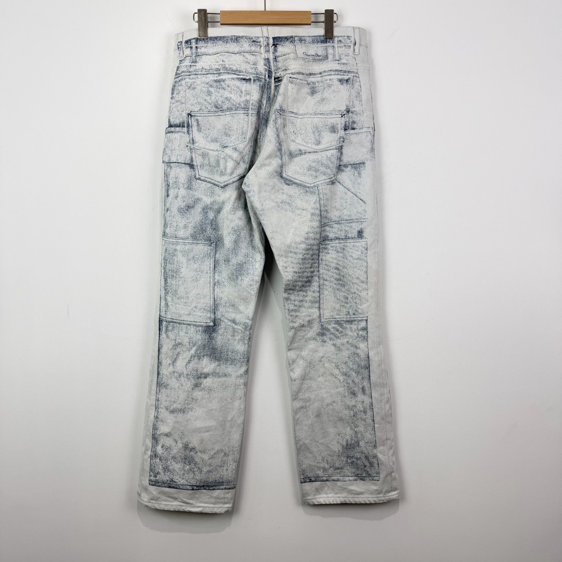 Dior DIOR Men's Cargo Print Flared Jeans Size US 33 - 2 Thumbnail