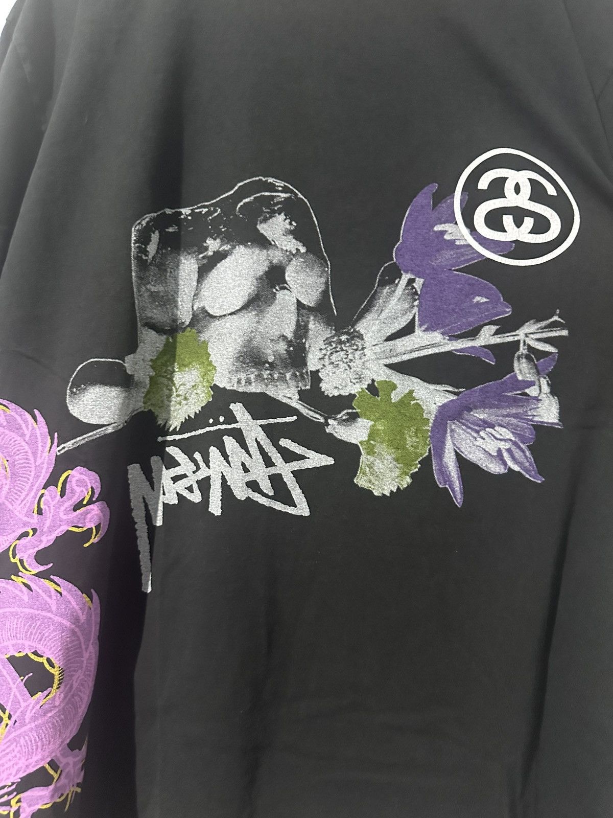 Stussy STUSSY STRIKE PIGMENT DYED BLACK TSHIRT Size US L / EU 52-54 / 3 - 2 Thumbnail