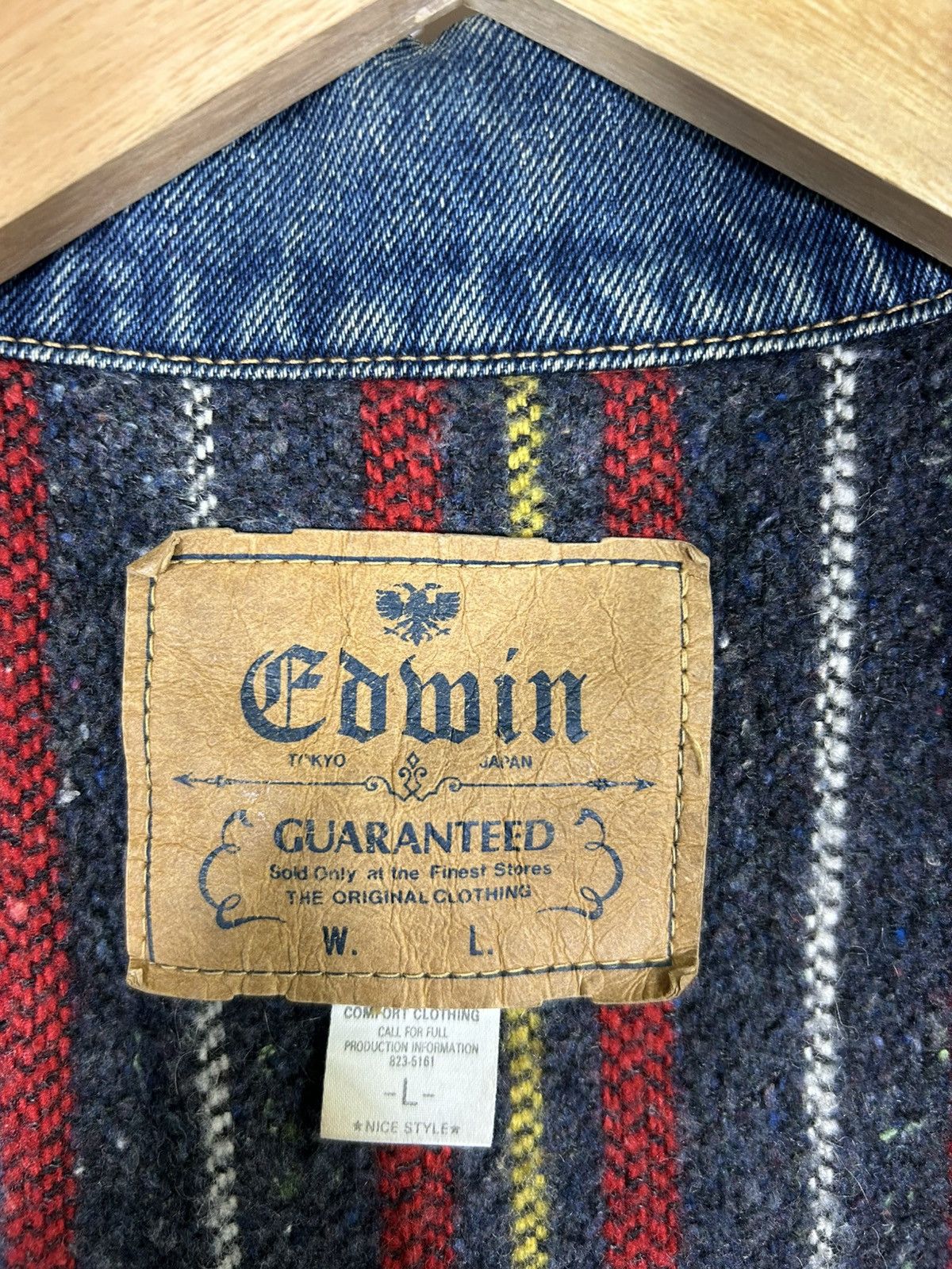 Edwin ⚡️Vintage Edwin Distressed Denim Trucker Jacket Size US L / EU 52-54 / 3 - 11 Thumbnail