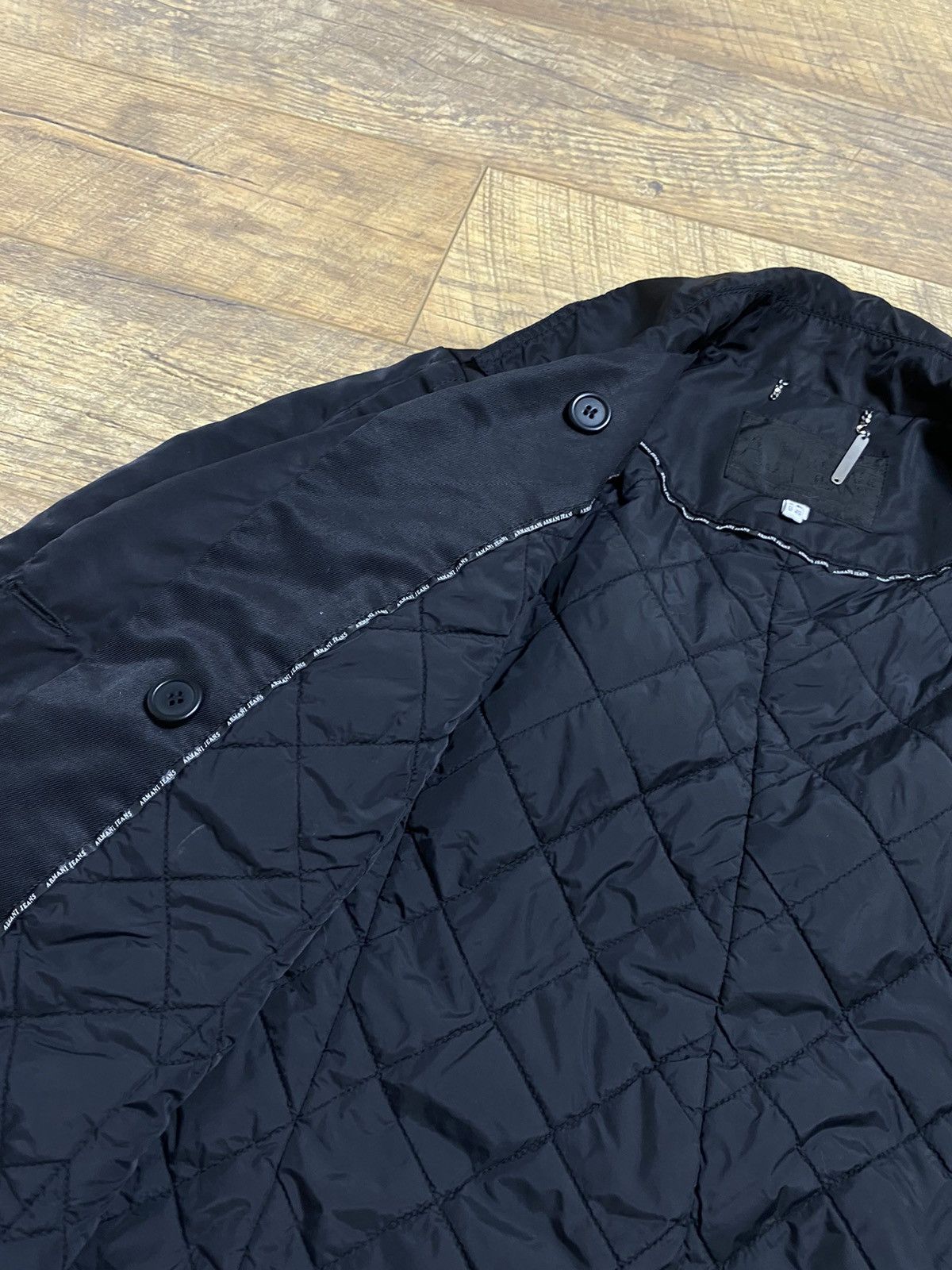Armani Vintage Armani Jeans Double-Breasted Jacket Size L / US 10 / IT 46 - 8 Thumbnail