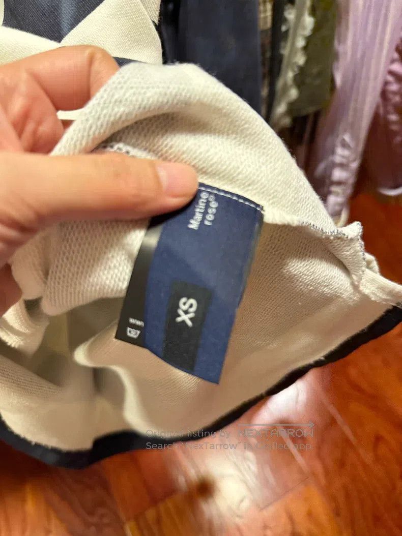 Martine Rose Martine Rose Blue and white striped long sleeves Size US XS / EU 42 / 0 - 3 Thumbnail