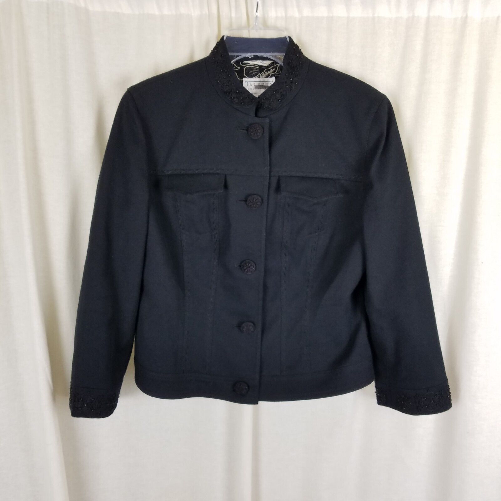 Vintage Vtg Talbots Collection Italian Fabric Tuxedo Blazer Jacket 8 Size M / US 6-8 / IT 42-44 - 1 Thumbnail