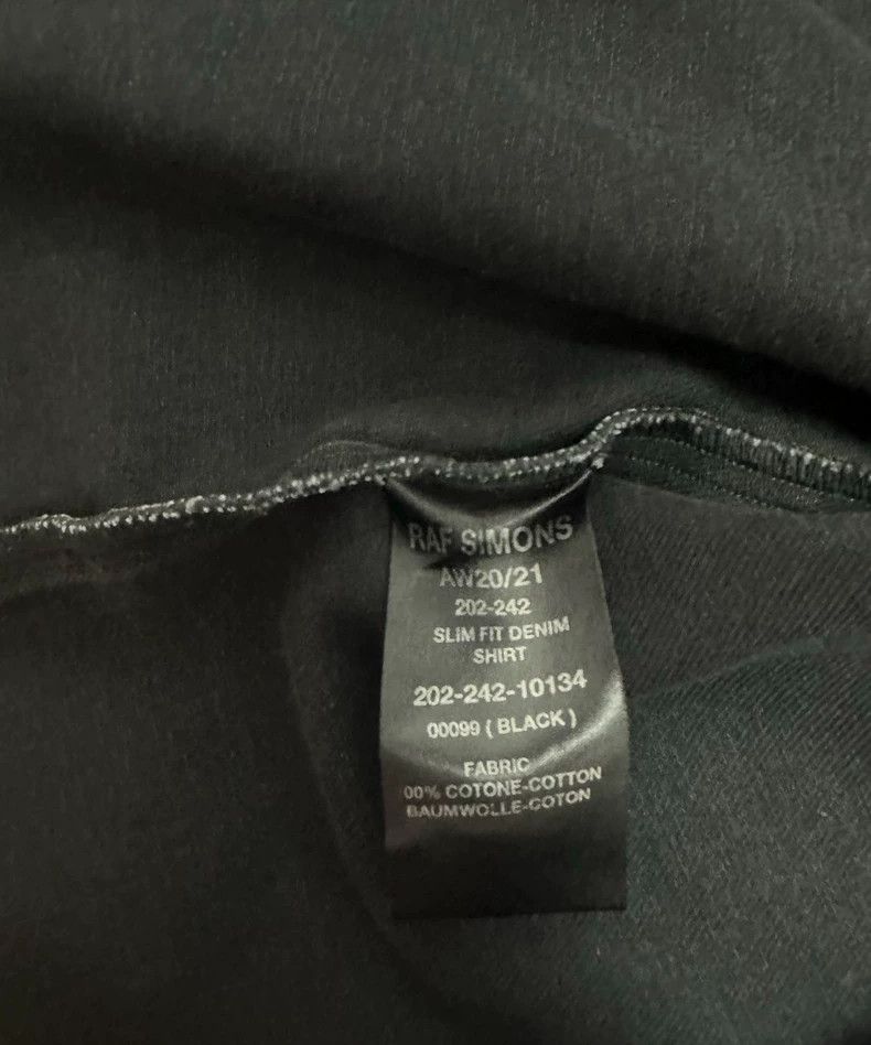 Raf Simons Raf simons Branded denim shirt Size US M / EU 48-50 / 2 - 3 Thumbnail