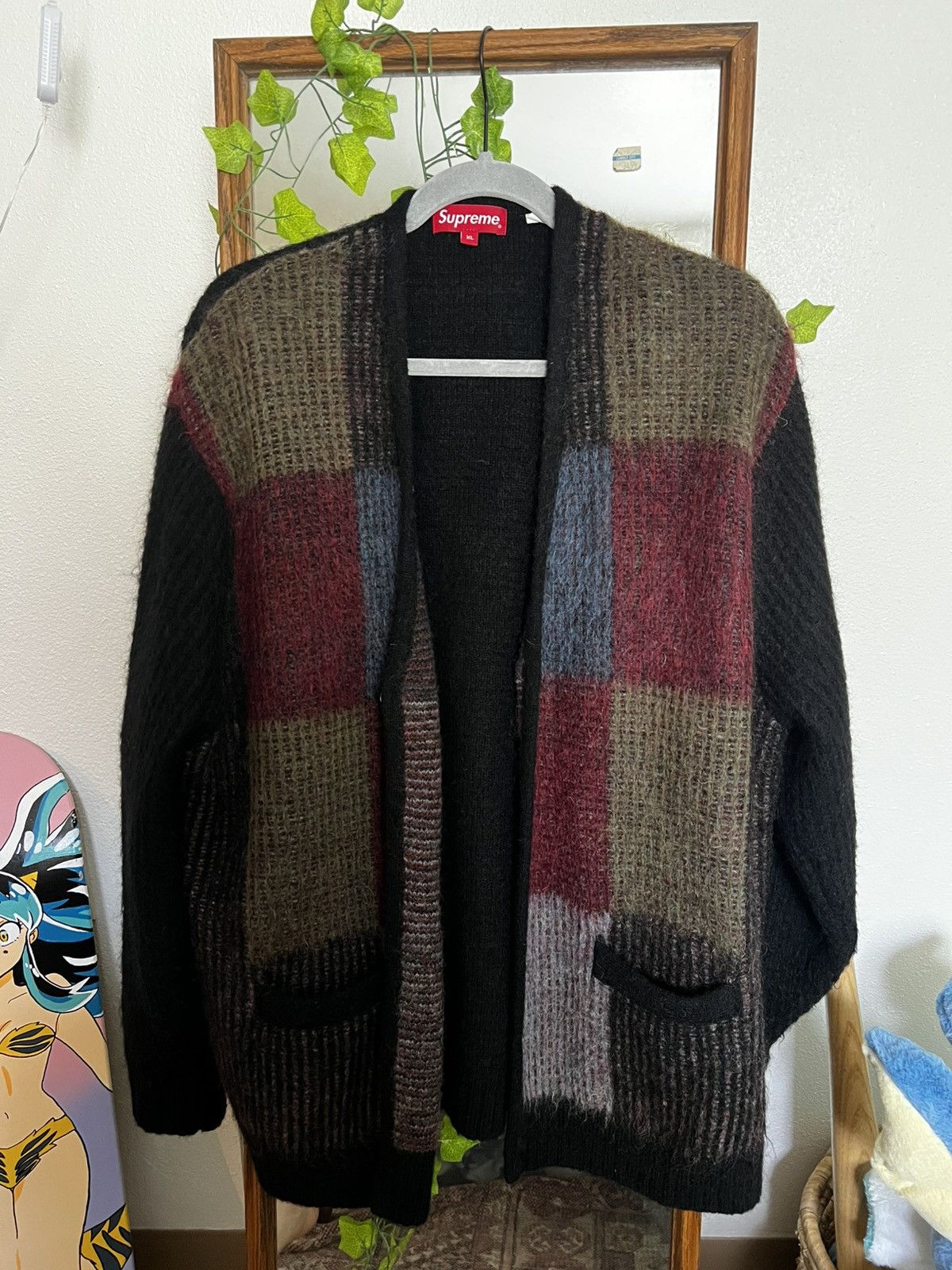 トップス Supreme 2-Tone Mohair Cardigan Black XXL Supreme 2-Tone Mohair Cardigan (SS25) - $198