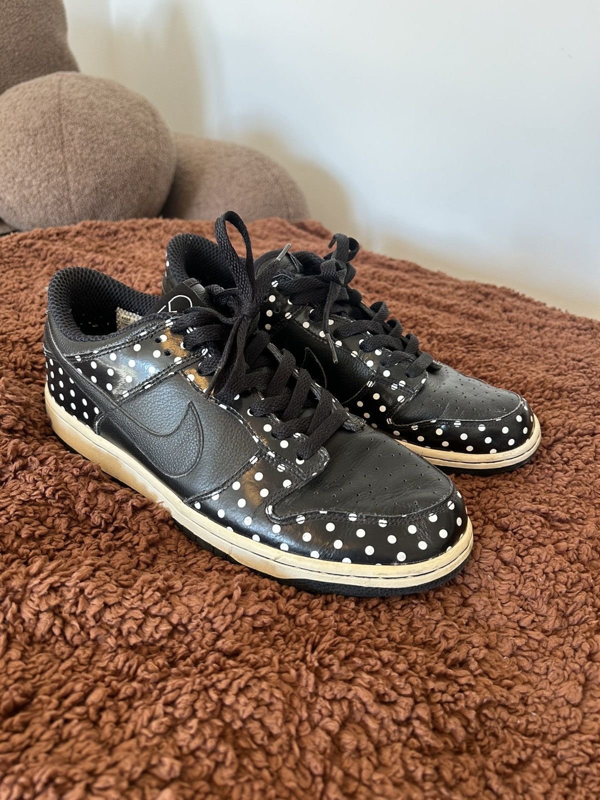 Fragment Design × Nike Nike Dunk Low Fragment Polka Dot Vintage 2005 Size US 9 / EU 42 - 1 Thumbnail