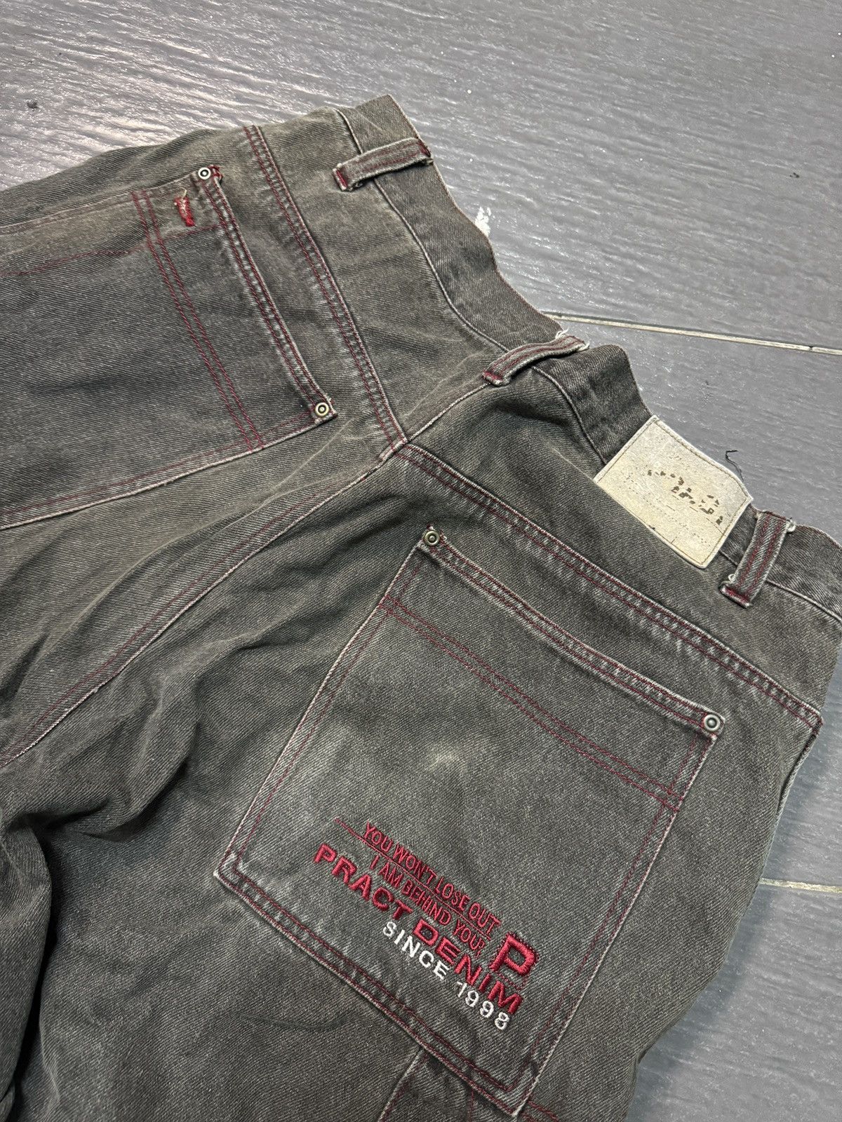 JNCO Pract Denim Baggy Jeans Size US 35 - 5 Thumbnail