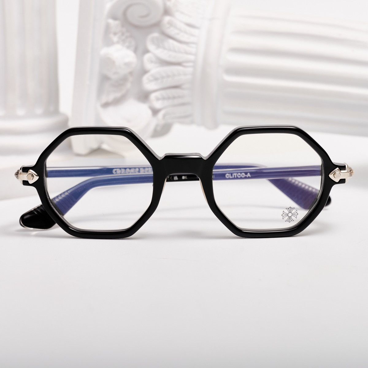 Chrome Hearts CHROME HEARTS CLITCO-A BLACK GLASSES Size ONE SIZE - 6 Thumbnail