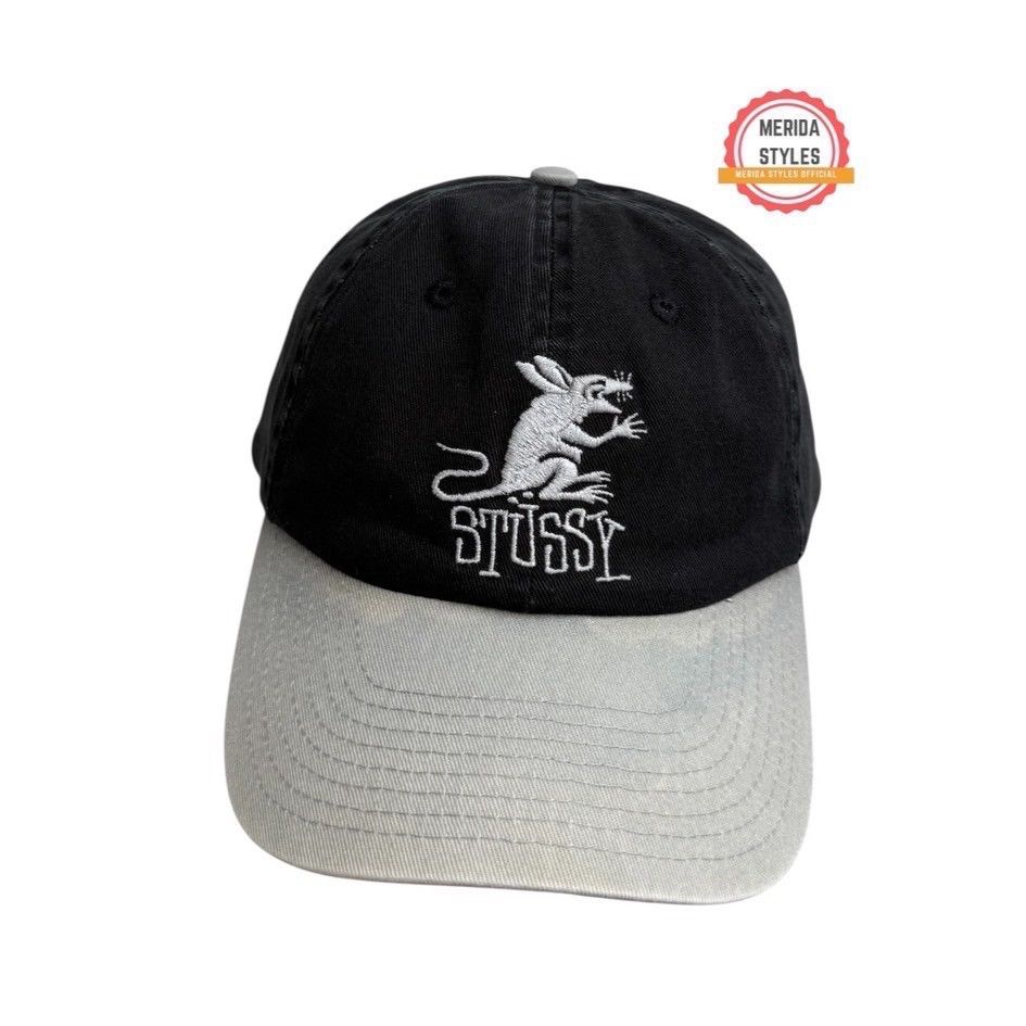 Stussy 🧢 Stussy Cap Rat Logo Cap Size ONE SIZE - 1 Thumbnail