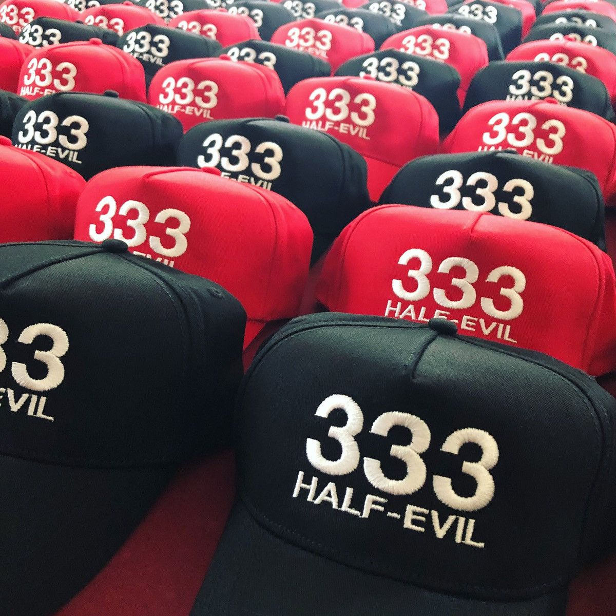 Half Evil Half Evil - Embroidered Logo Cap (OS) Size ONE SIZE - 5 Thumbnail