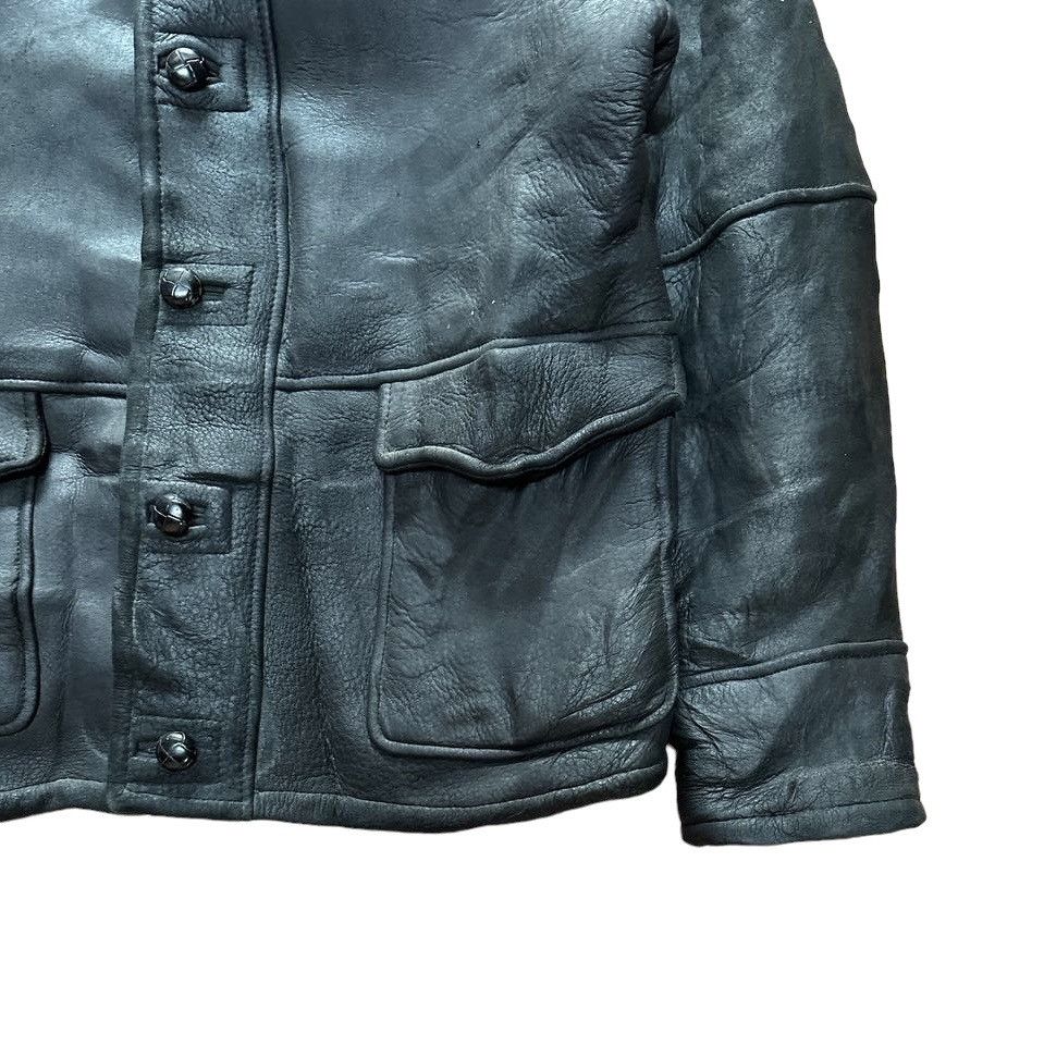 Vintage Roberto Massini Shearling Leather Jacket Size US M / EU 48-50 / 2 - 7 Thumbnail