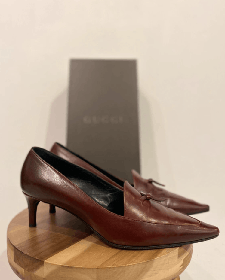 Gucci × Tom Ford × Vintage Gucci Shoes Heels Sandals Tom Ford Leather Vintage Size US 8.5 / IT 38.5 - 1 Thumbnail