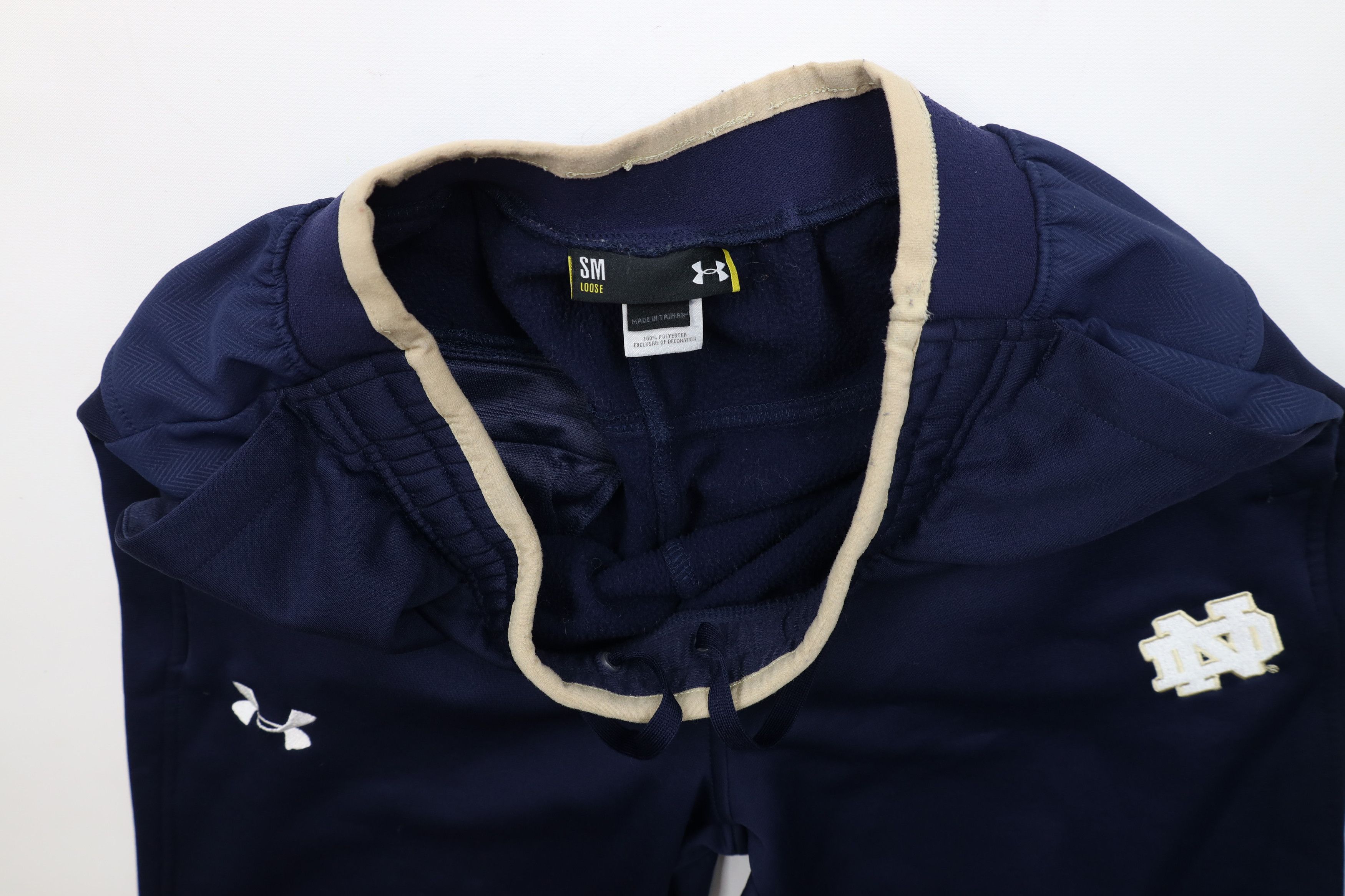 Under Armour × Vintage Under Armour Notre Dame University Fleece Lined Sweatpants Size US 32 / EU 48 - 11 Thumbnail
