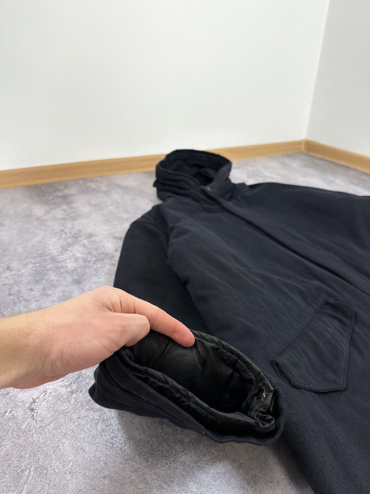 Massimo Osti Vintage 1998 Stone Island Archival Wool Hooded Long Coat Size US XL / EU 56 / 4 - 10 Thumbnail
