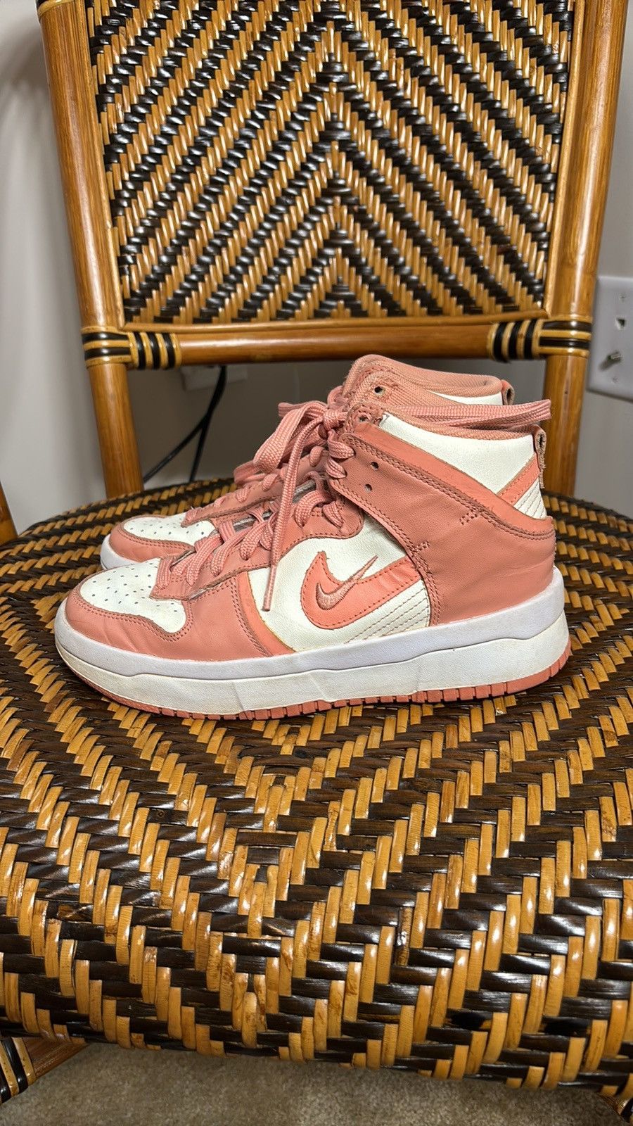 Nike Nike Dunk High Up ‘Crimson Bliss’ DH3718-107 Size US 6 / IT 36 - 3 Thumbnail