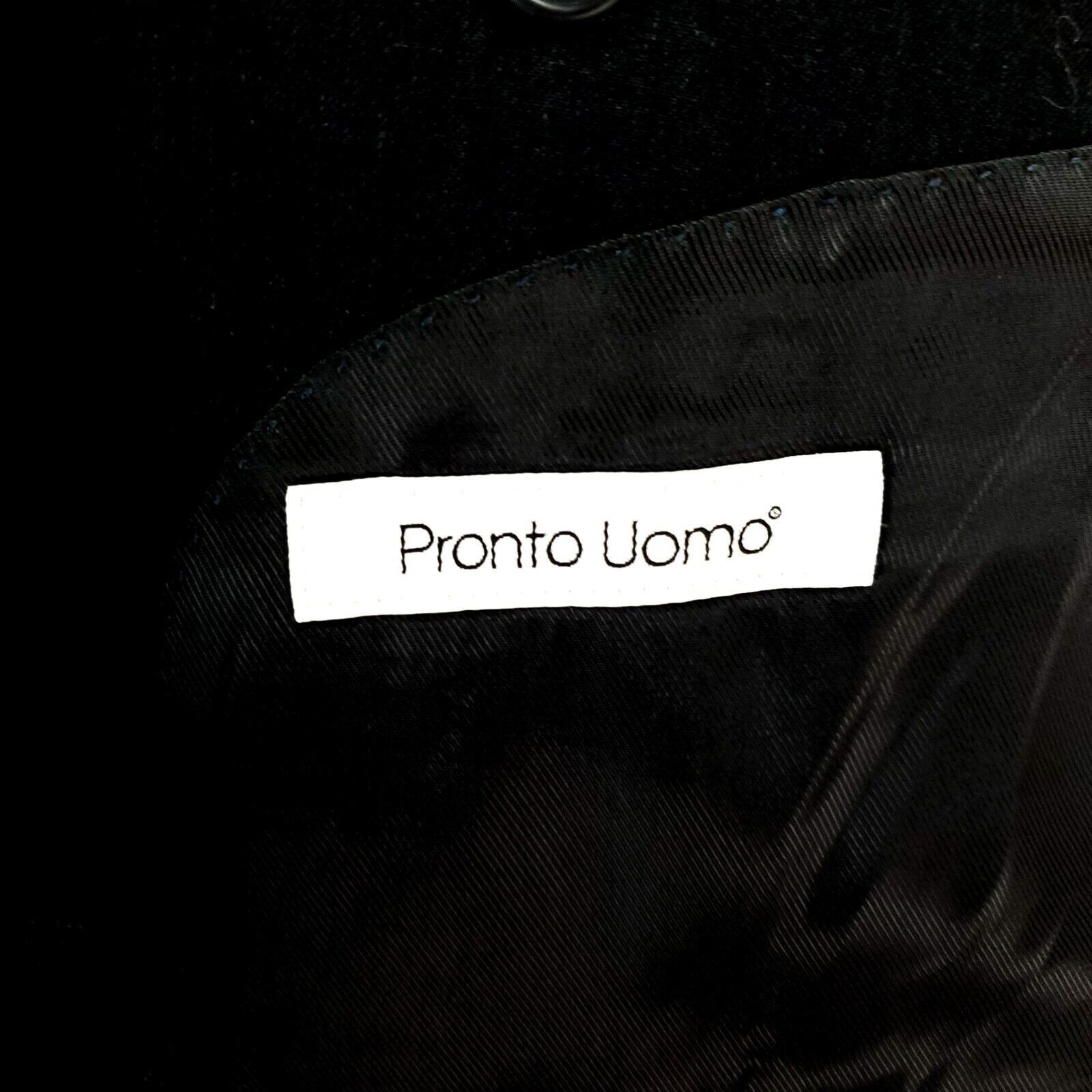 Pronto Uomo Pronto Uomo Wool 2 Button Blazer 48L Gray Size 48L - 7 Thumbnail