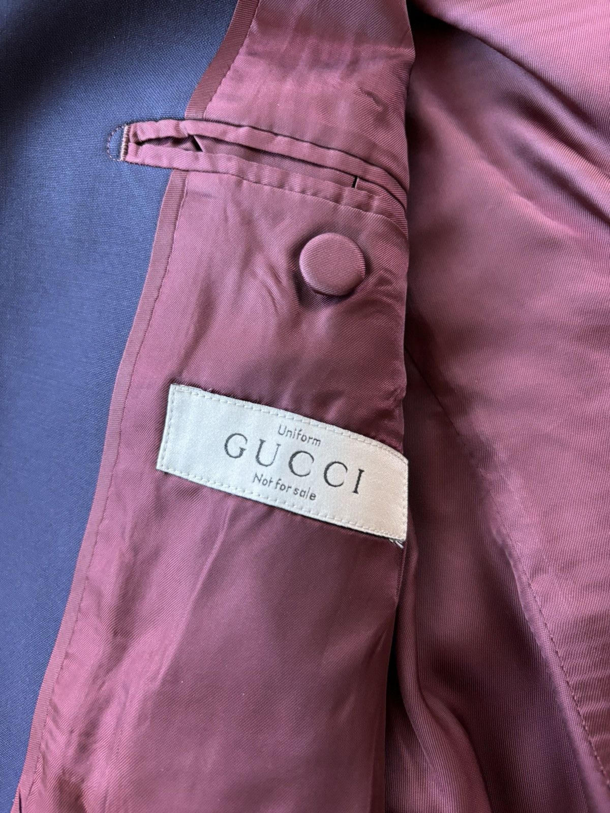 Designer × Gucci Gucci Store Employee Jacket Gucci Blazer Lapel Wool Mohair Size M / US 6-8 / IT 42-44 - 5 Thumbnail