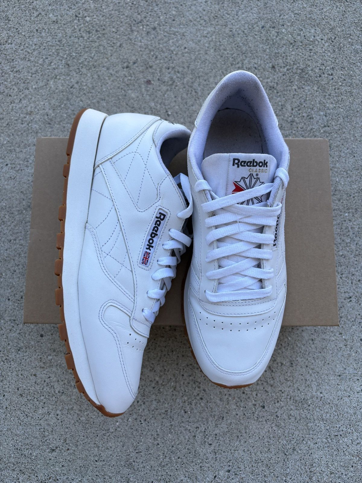 Reebok Reebok Classic White Leather Shoes Men’s Size 9.5 Size US 9.5 / EU 42-43 - 6 Thumbnail