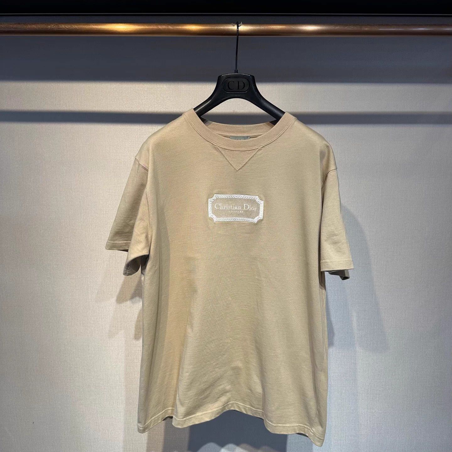 Dior Beige Short-Sleeve T-Shirt Size L Size US L / EU 52-54 / 3 - 1 Thumbnail