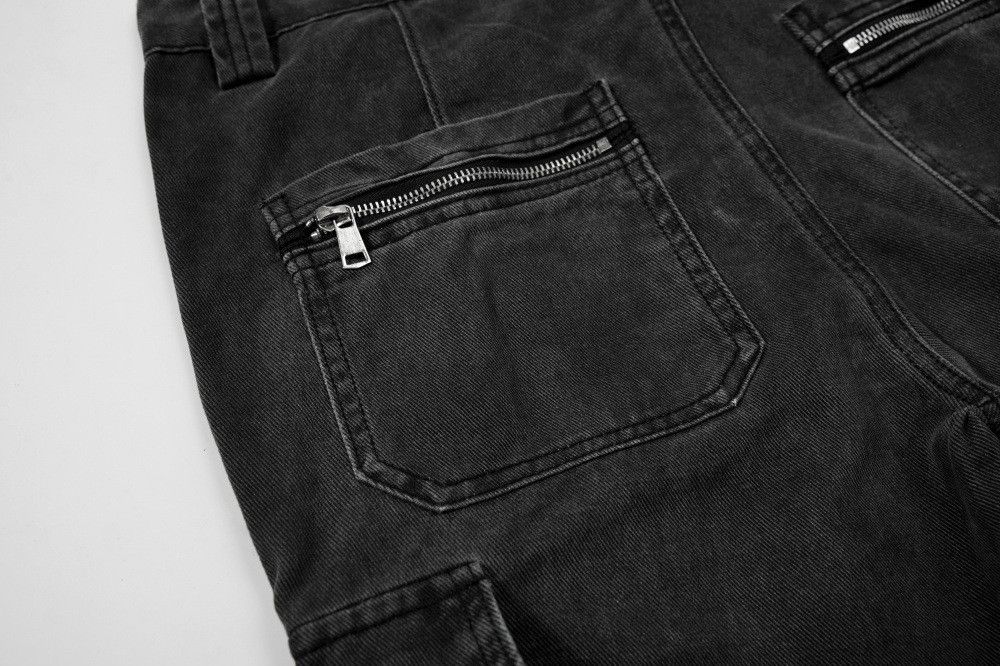 Vintage Men's hippie distressed wide-leg workwear flared jeans Size US 32 / EU 48 - 5 Thumbnail