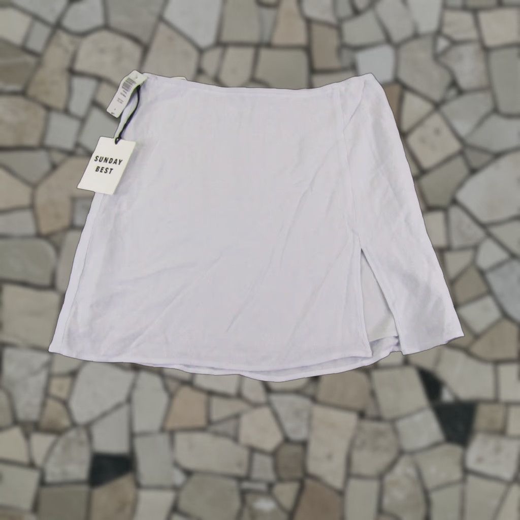 Aritzia Aritzia Sunday Best Skirt Womens 8 White Tatianna Layered Mini Lightweight NEW Size 30" / US 8 / IT 44 - 1 Thumbnail