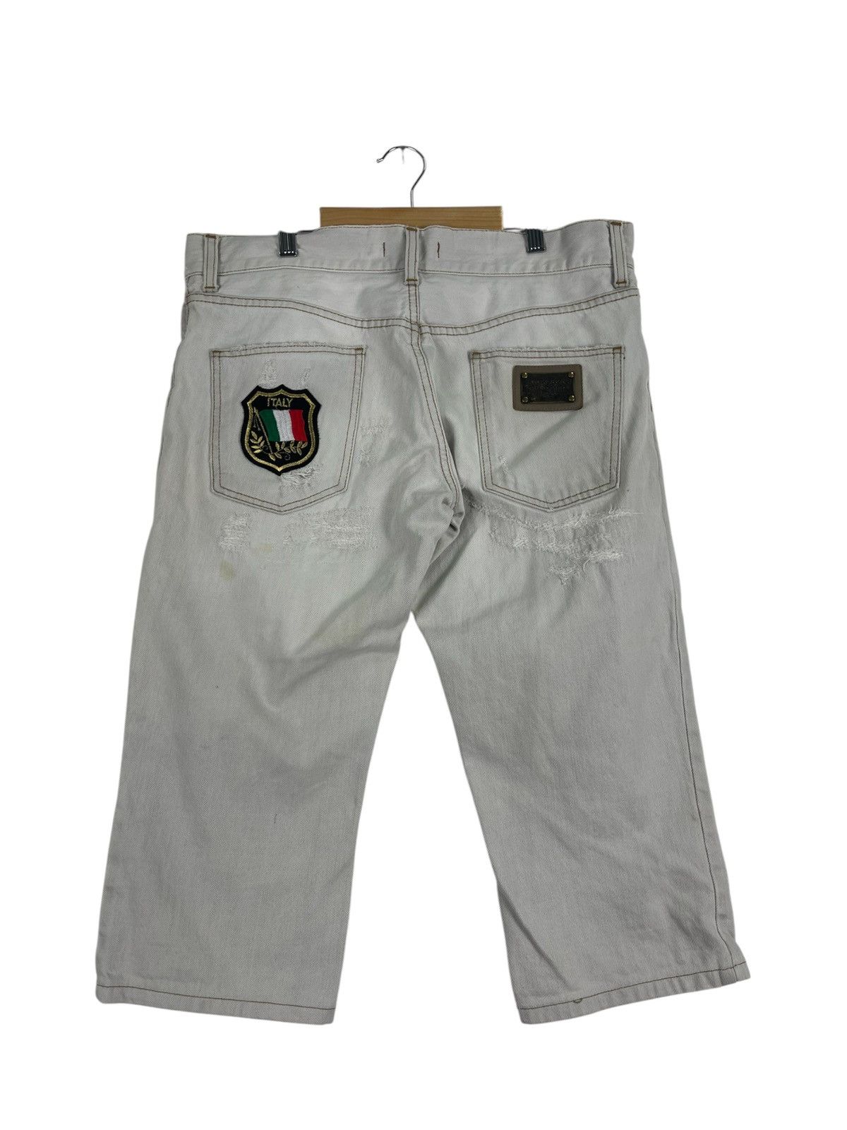 Dolce & Gabbana Dolce & Gabbana Distress Short Denim Size US 34 / EU 50 - 1 Thumbnail