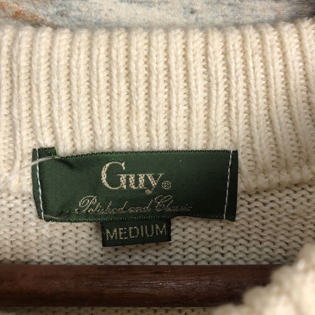 Homespun Knitwear DL Guy vintage japan stripe White sweatshirt Knitwear #C752 Size US M / EU 48-50 / 2 - 9 Thumbnail
