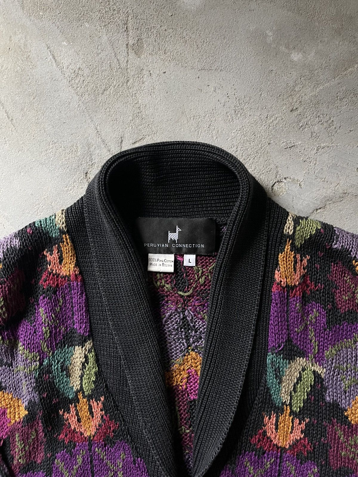 Japanese Brand Vintage Japanese Style Peruvian Connection Cardigan Size L / US 10 / IT 46 - 4 Thumbnail