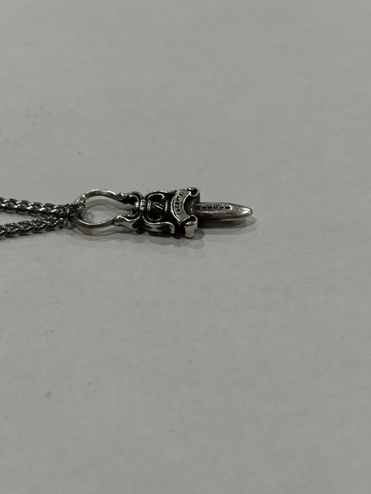 Chrome Hearts Chrome Hearts Dagger Pendant Silver Cuban Chain Necklace 925 Size ONE SIZE - 9 Thumbnail