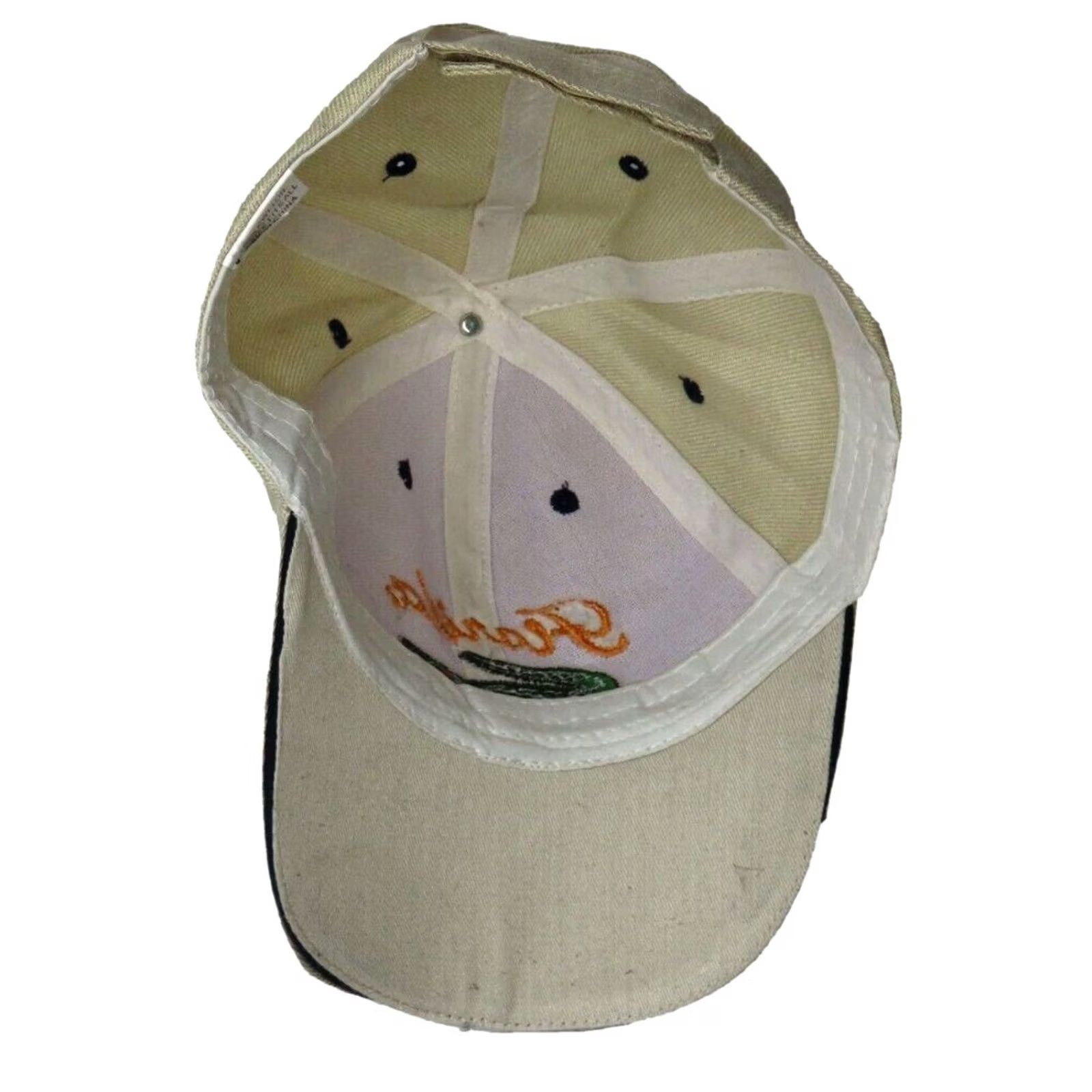 Vintage Florida USA Trucker Hat Cap Adjustable Beige Mesh Back Cotton Men Snapback Size ONE SIZE - 4 Thumbnail