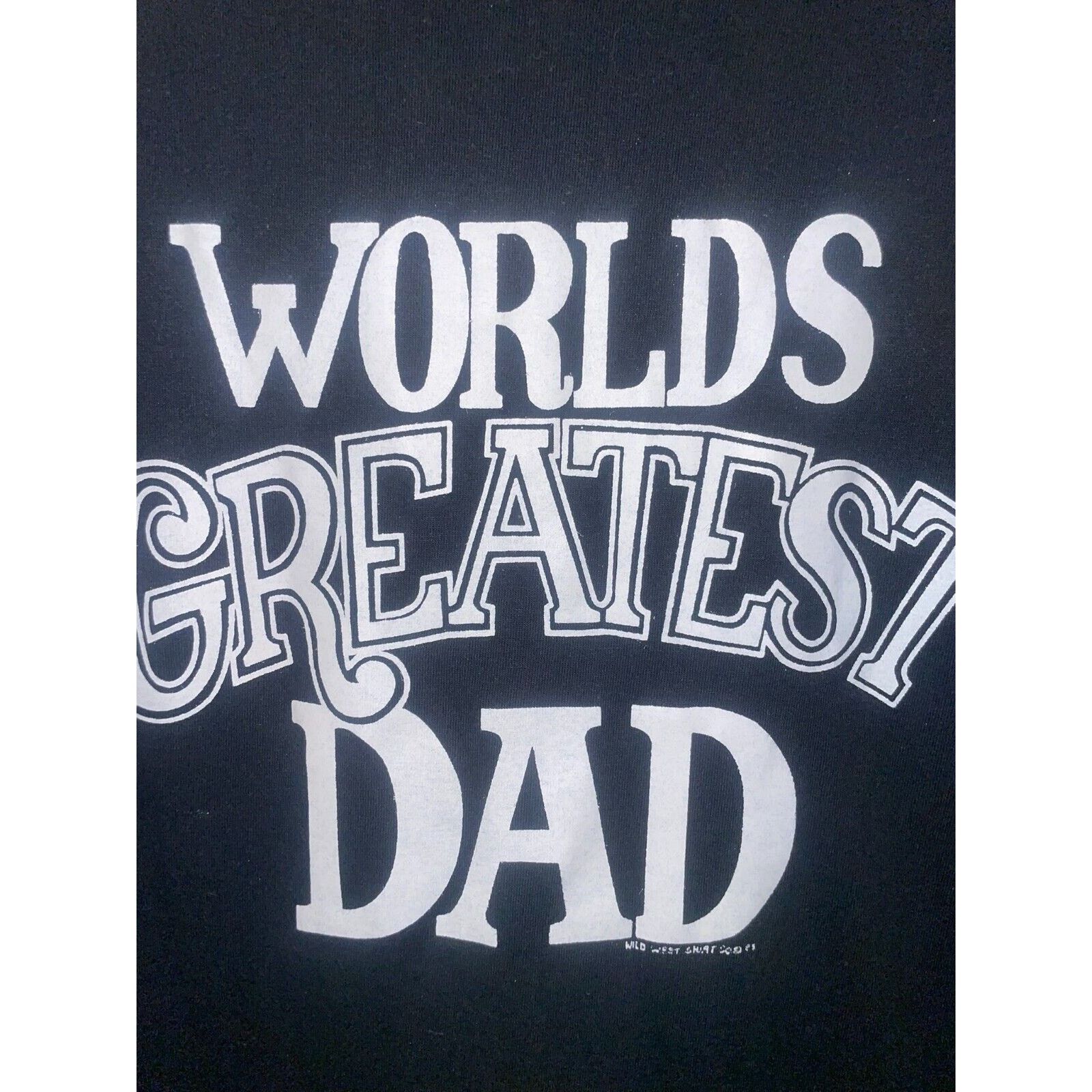 Jerzees Vintage Dad Shirt Worlds Greatest Dad Tee USA VTG 90s Large Size US L / EU 52-54 / 3 - 3 Thumbnail