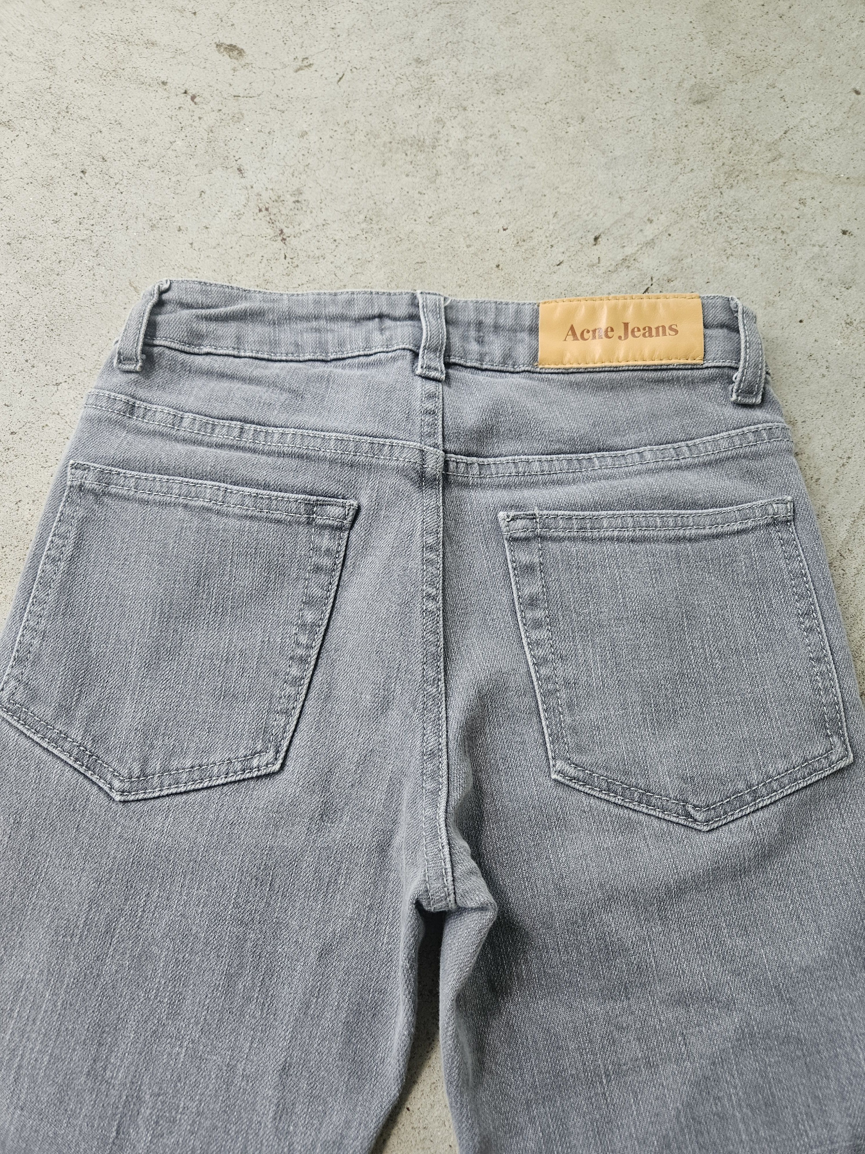 Acne Studios Hex Royal Grey Denim Jeans Size 25" / US 0 / IT 36 - 3 Thumbnail