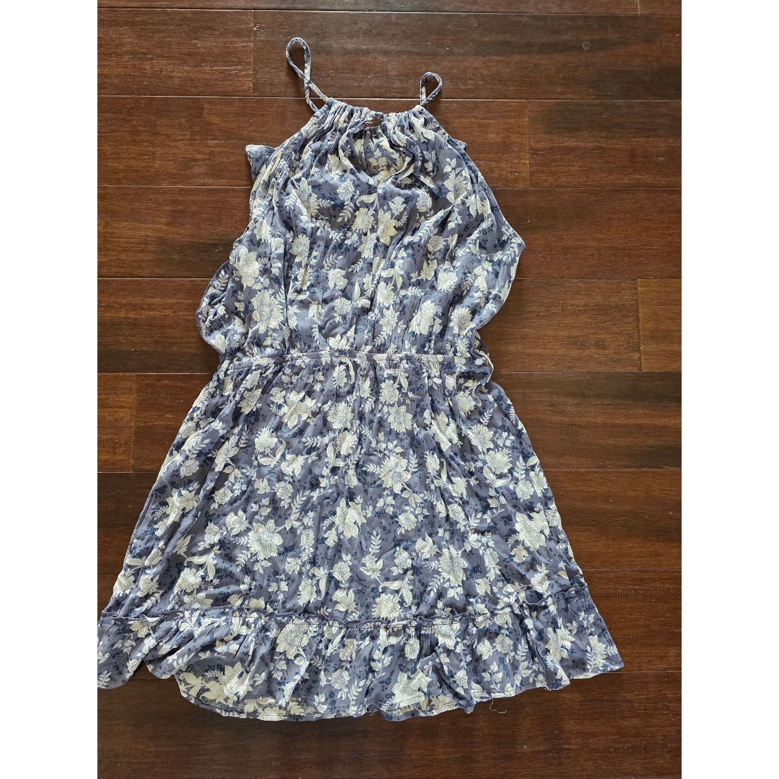 Other NWT Wallflower Junior's XL Mini Dress Fit & Flare Gray Blue Size XL / US 12-14 / IT 48-50 - 8 Thumbnail