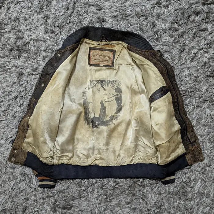 Louisville Slugger Vintage Baseball Jacket Cooper Collection Leather Coat Size US S / EU 44-46 / 1 - 3 Thumbnail