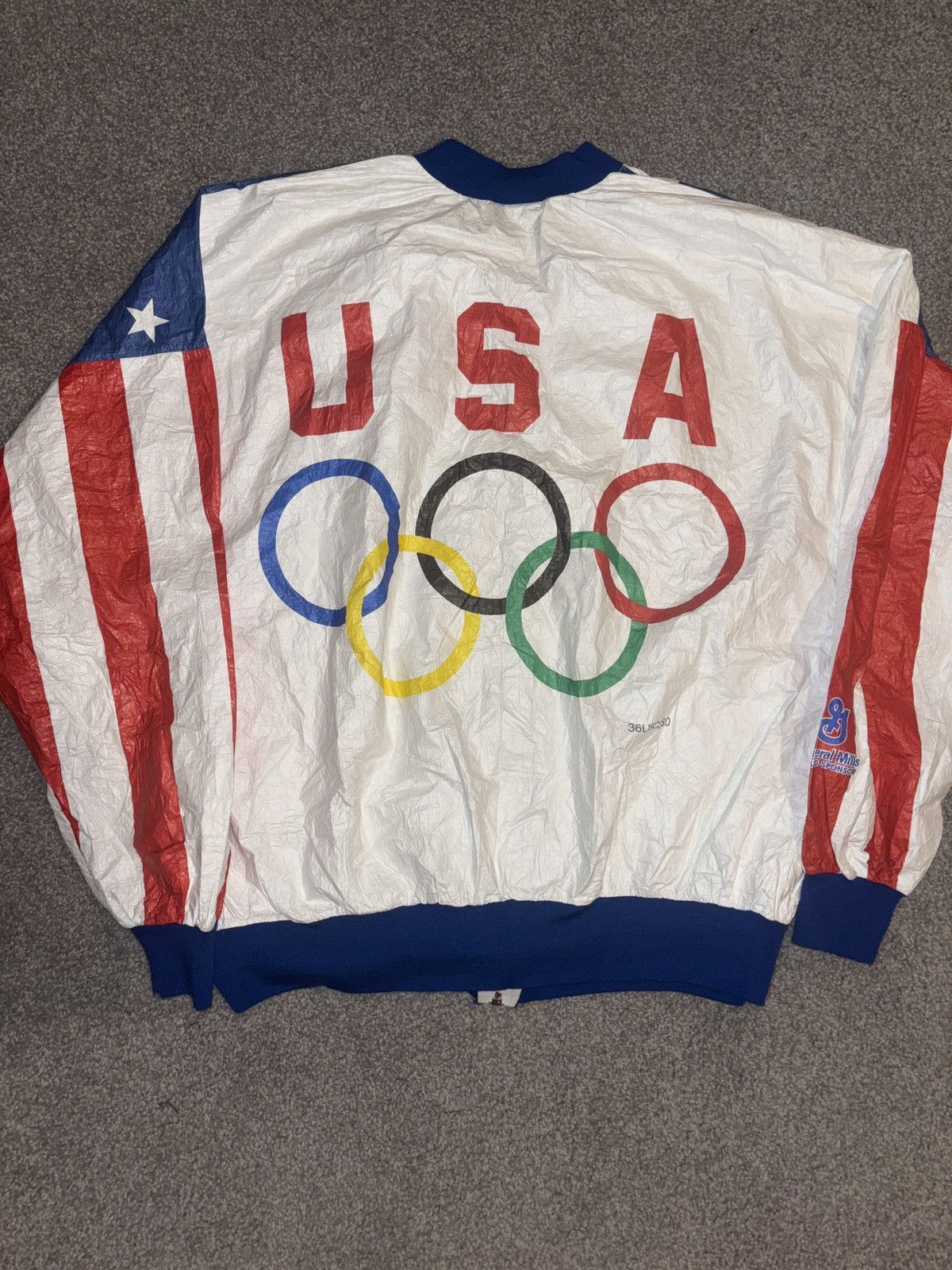 Vintage Vintage USA Olympics windbreaker zip up Size US XL / EU 56 / 4 - 2 Thumbnail