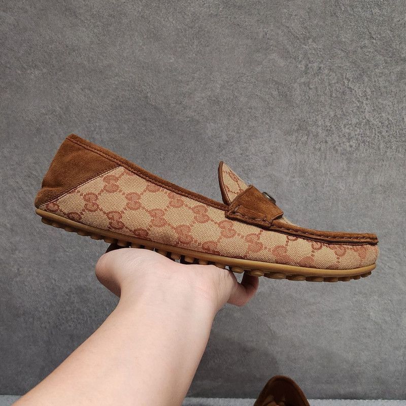 Gucci Gucci Printed Round Toe Casual Slip-On Shoes - Size US 11 / EU 44 - 8 Thumbnail