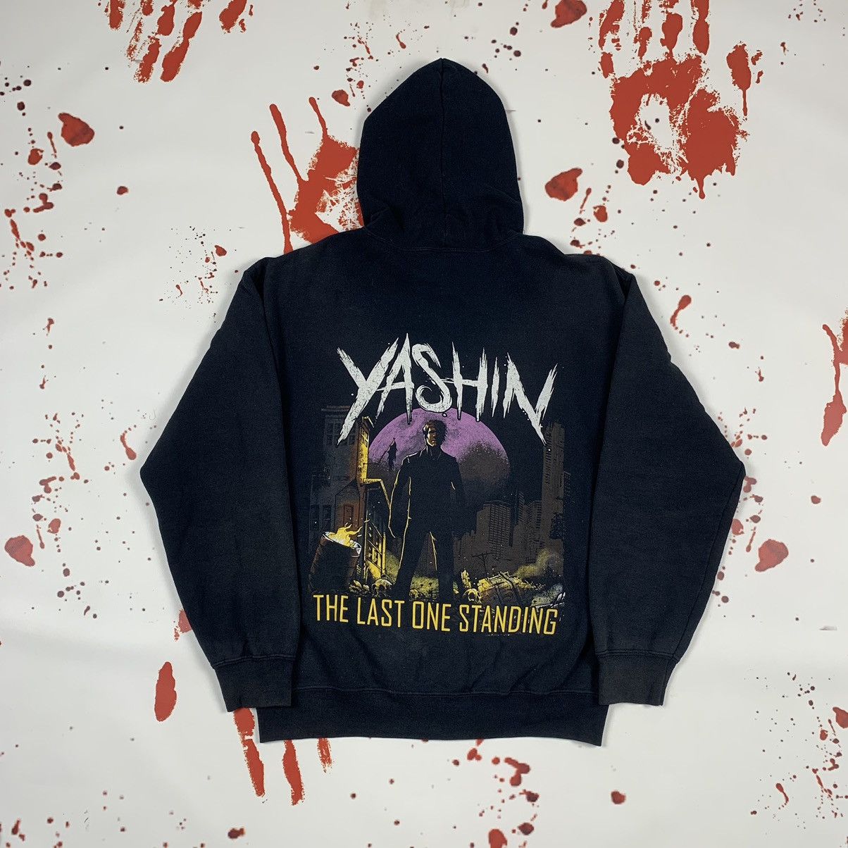 Vintage y2k streetwear yashin band rock style zip hoodie