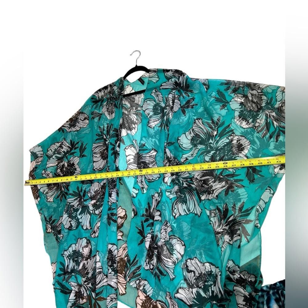 Designer Lane Bryant l Sheer Floral Kimono Swimsuit Cover OS Size ONE SIZE - 6 Thumbnail
