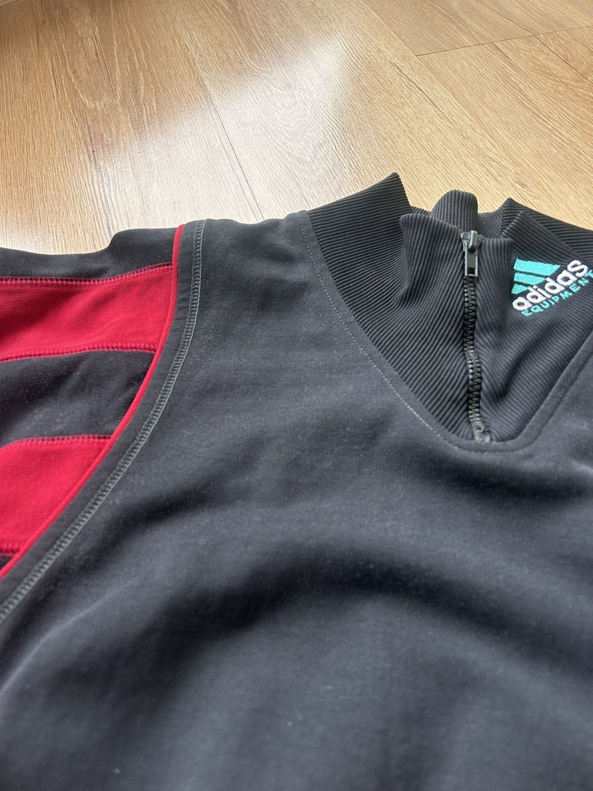 Adidas Vintage Adidas Equipment 1/4 Sweatshirt Made in West Germany Size US M / EU 48-50 / 2 - 7 Thumbnail
