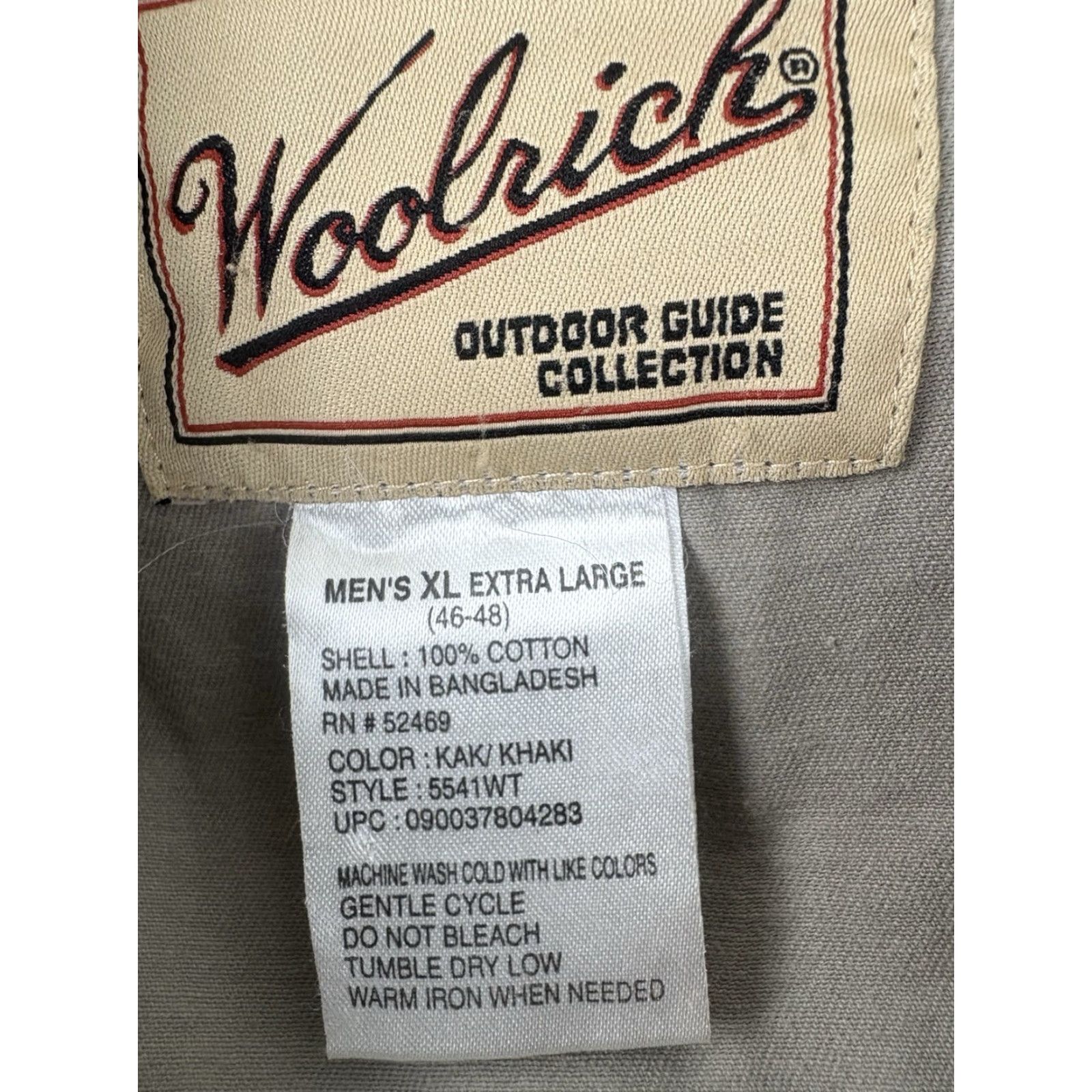 Vintage VINTAGE Woolrich Men’s Casual Cotton Button-Up Shirt XL Beige Long Sleeve Outdoor Travel Workwear Size US XL / EU 56 / 4 - 7 Thumbnail