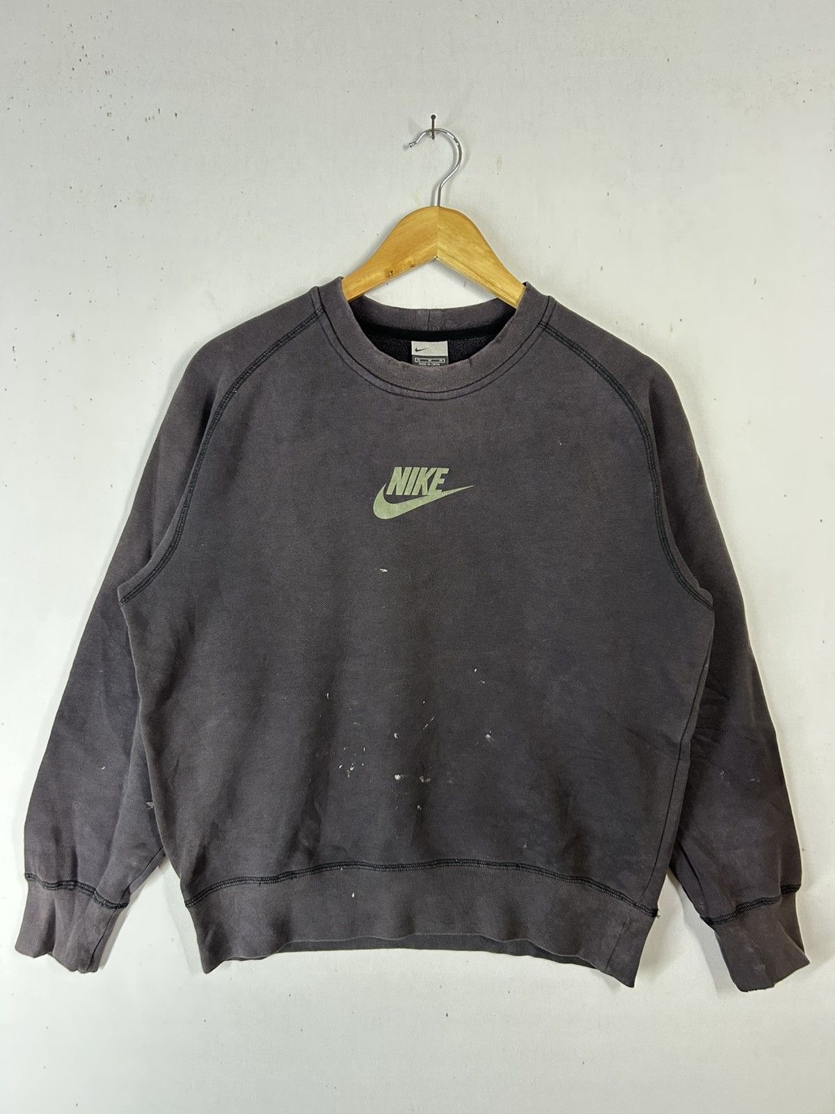 Nike × Vintage Vintage thrashed sunfaded nike sweatshirt Size US M / EU 48-50 / 2 - 1 Thumbnail