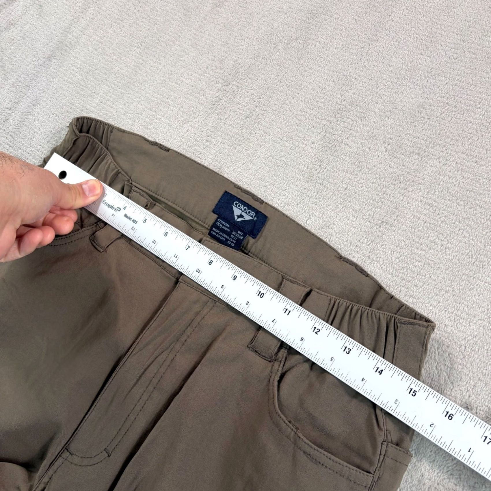 Vintage Condor Cipher Performance Pants Men 32x29 Slim DWR Flat Dark Earth Brown Nylon Spandex Pants Slim Fit Khakis Mens Size US 32 / EU 48 - 5 Thumbnail