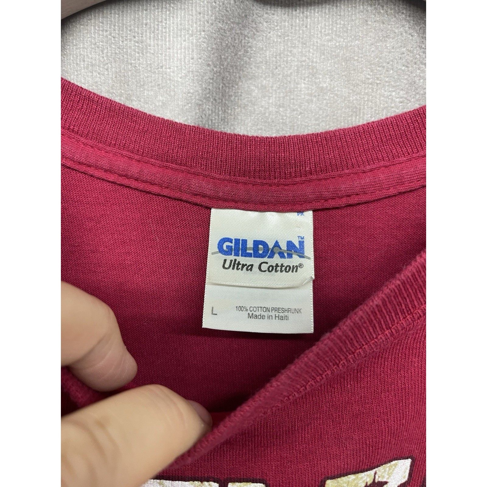 Gildan NICKELBACK 2009 TOUR SHIRT DARK HORSE NORTH AMERICAN MAROON Size US L / EU 52-54 / 3 - 5 Thumbnail