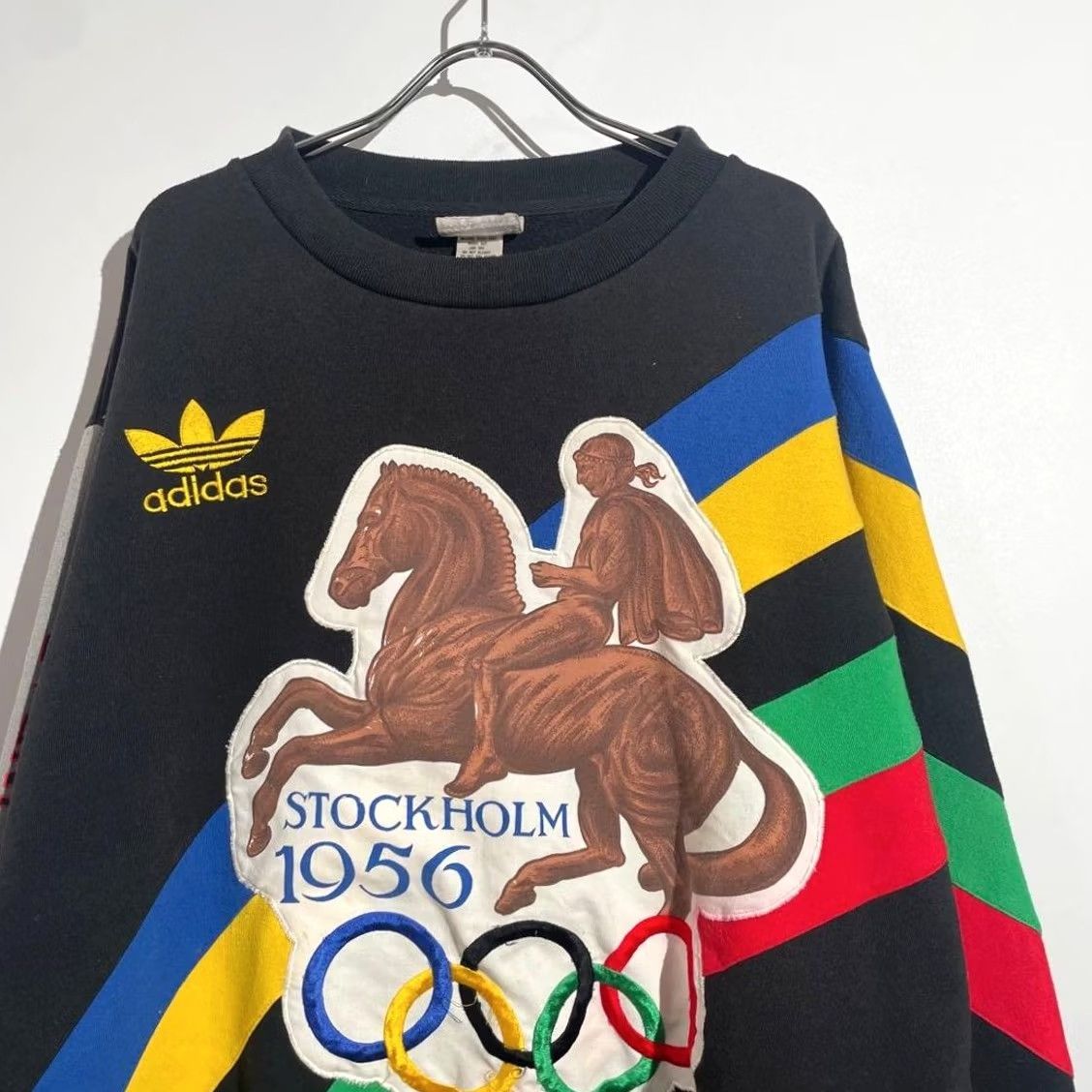 Vintage Adidas 90s Silver Tag OLD 1956 STOCKHOLM OLYMPIC Vintage Unisex Adults Hoodies & Sweatshirts Size US XL / EU 56 / 4 - 2 Thumbnail