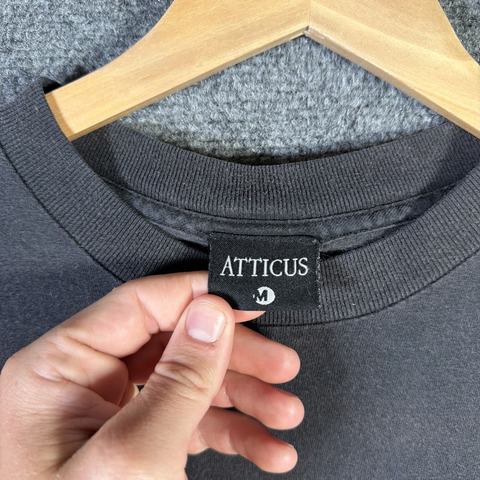 Vintage Vintage Atticus Shirt Medium Black 90s Faded Finch Movie Boo Size US M / EU 48-50 / 2 - 4 Thumbnail