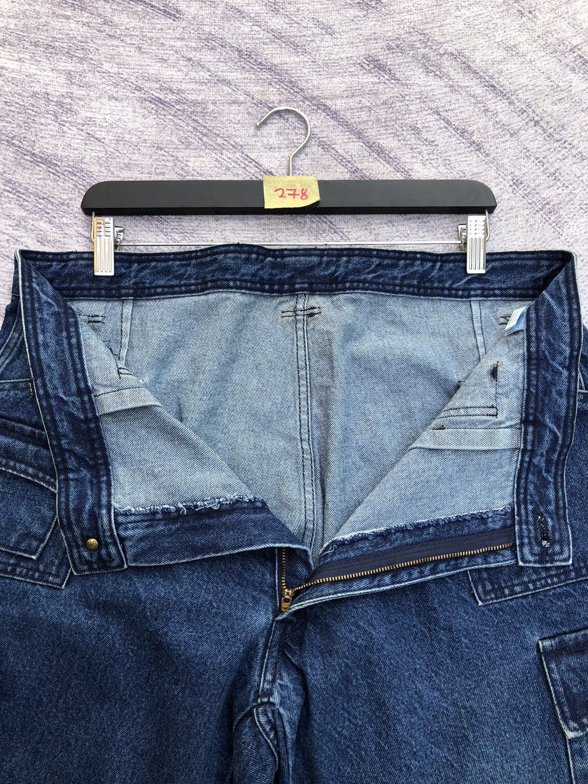 Japanese Brand × Jean 🔴Jeans Cargo Pants 7 Pocket Big Size W36 Size US 36 / EU 52 - 7 Thumbnail