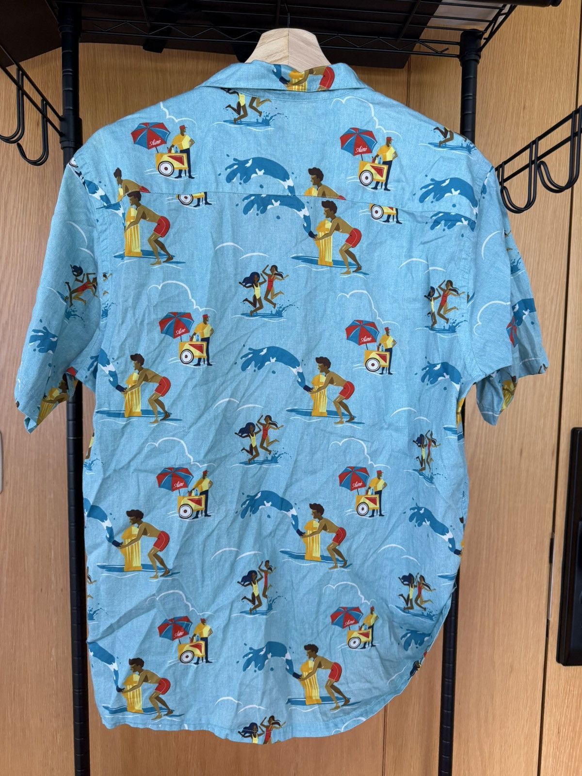 Aime Leon Dore Aime Leon Dore Block Party Camp Collar Button Up - size L Size US L / EU 52-54 / 3 - 6 Thumbnail