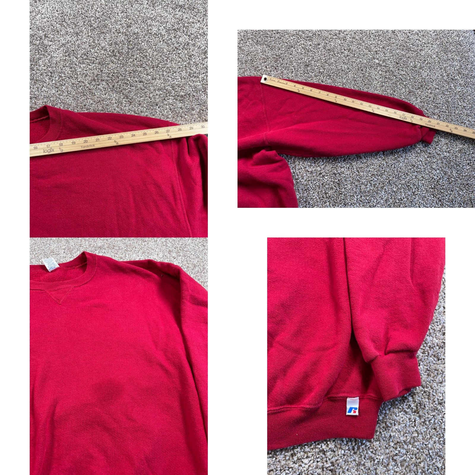 Russell Athletic VTG Russell Athletic Sweatshirt Adult 2XL Dark Red Crewneck Solid Blank 50/50 Size US XXL / EU 58 / 5 - 8 Thumbnail